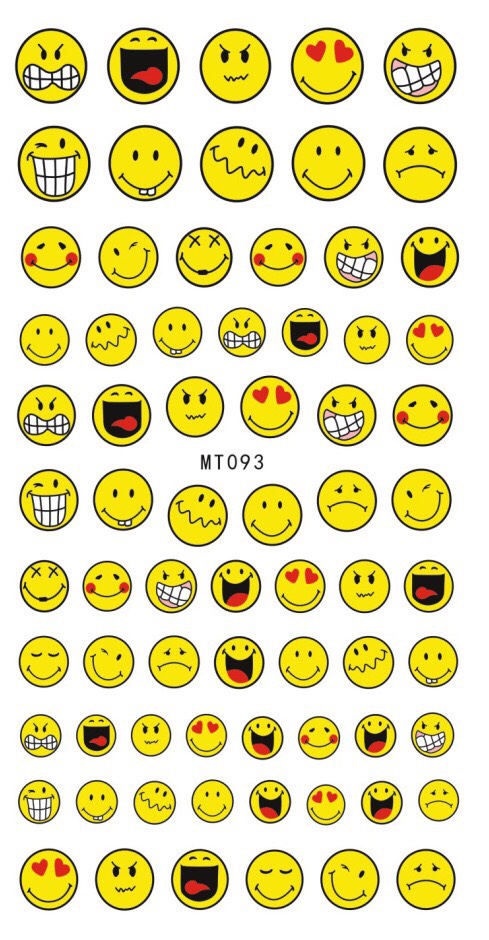 STICKER DÁN MÓNG MẶT CƯỜI