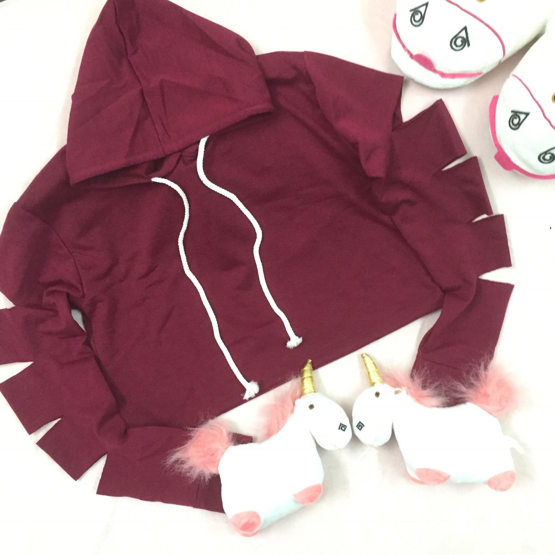 Hoodie croptop (38-55kg). Có Ảnh thật