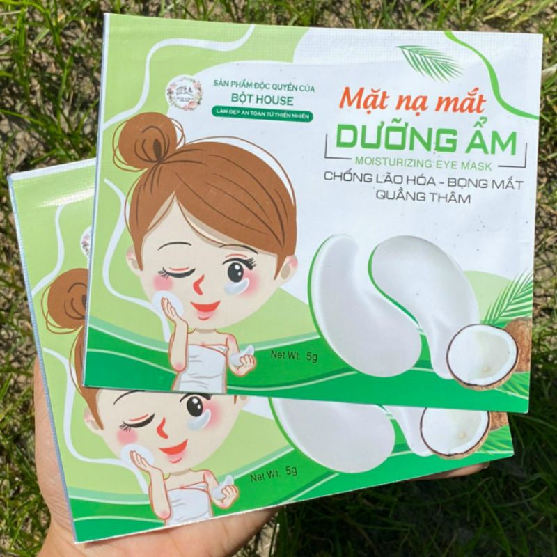 (COMBO 10) MẶT NẠ MẮT DỪA TƯƠI DÀNH CHO MẮT HANDMADE NHÀ BỘT