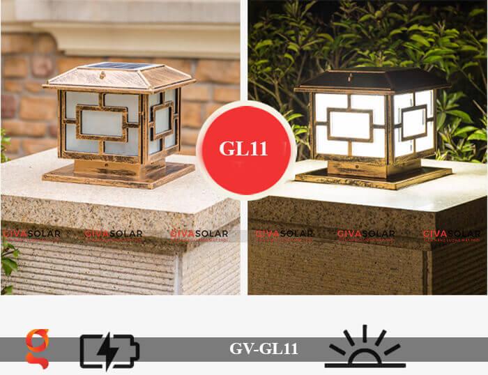 Đèn trụ cổng năng lượng mặt trời GV-GL11