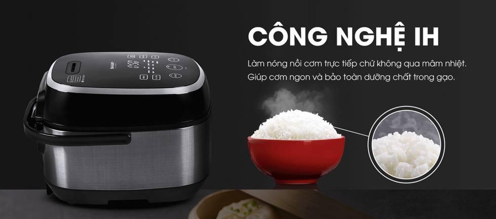 Nồi cơm điện cao tần Sharp KS-IH190V-GL, Công nghệ IH nhiệt 3D