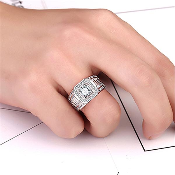 Nhẫn nam nữ đính đá thời trang