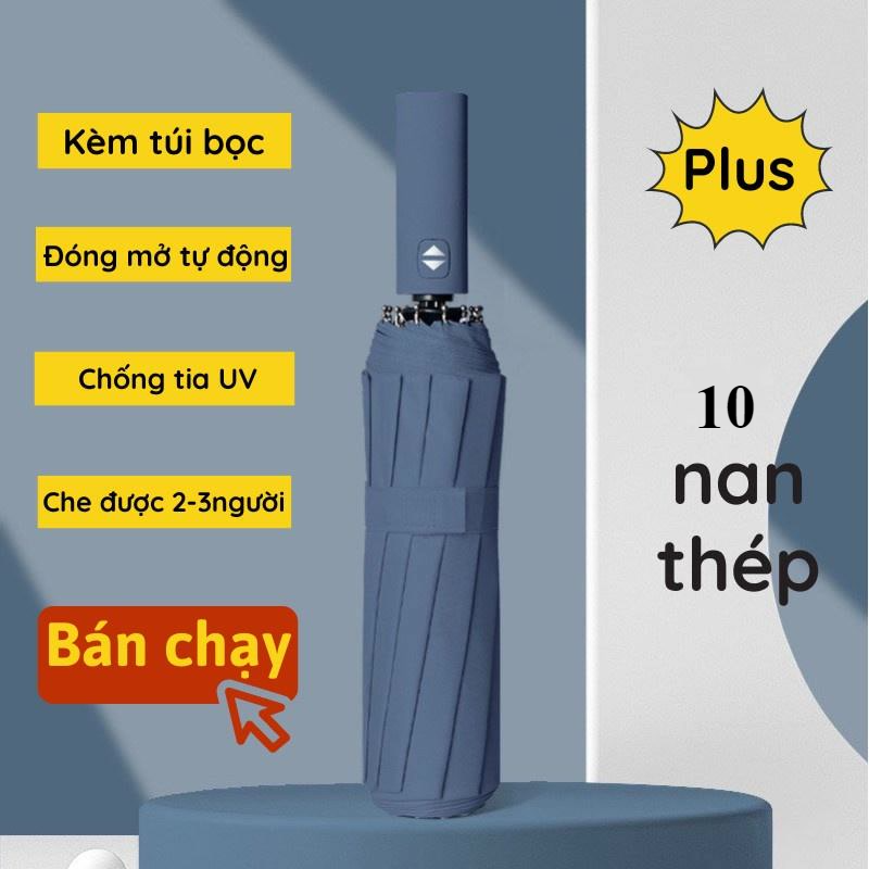 Ô Che Mưa Ô Che Nắng 10 Nan Tán Rộng Chống Tia UV Cao Cấp Dù Che Mưa - T3M