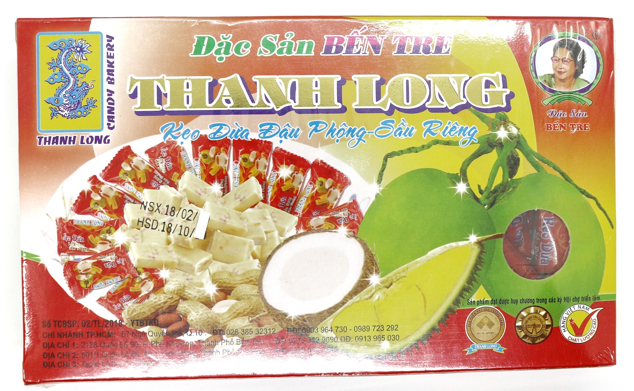 [HCM]COMBO 4 KẸO DỪA BẾN TRE 400g (LOẠI ĐẶC BIỆT)
