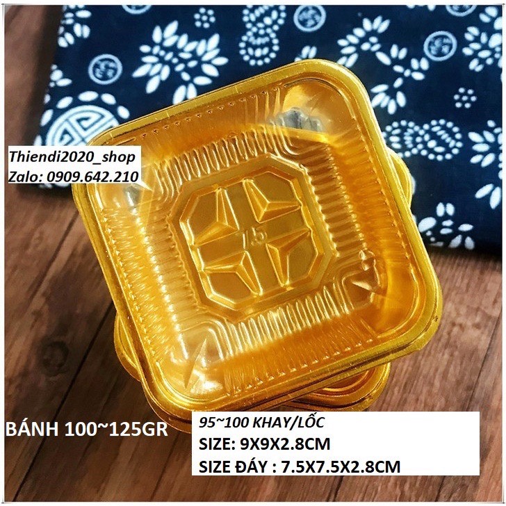 FEB24- 100 KHAY ĐỰNG BÁNH TRUNG THU 50GR (300GR)