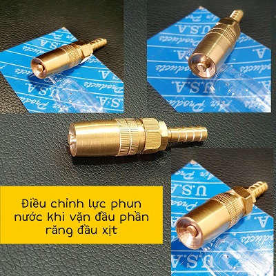 [HCM]Đầu Xịt (béc xịt) Đuôi Chuột Điều Chỉnh Tia Phun Tắt Mở Đa Năng Rửa Xe Máy Lạnh
