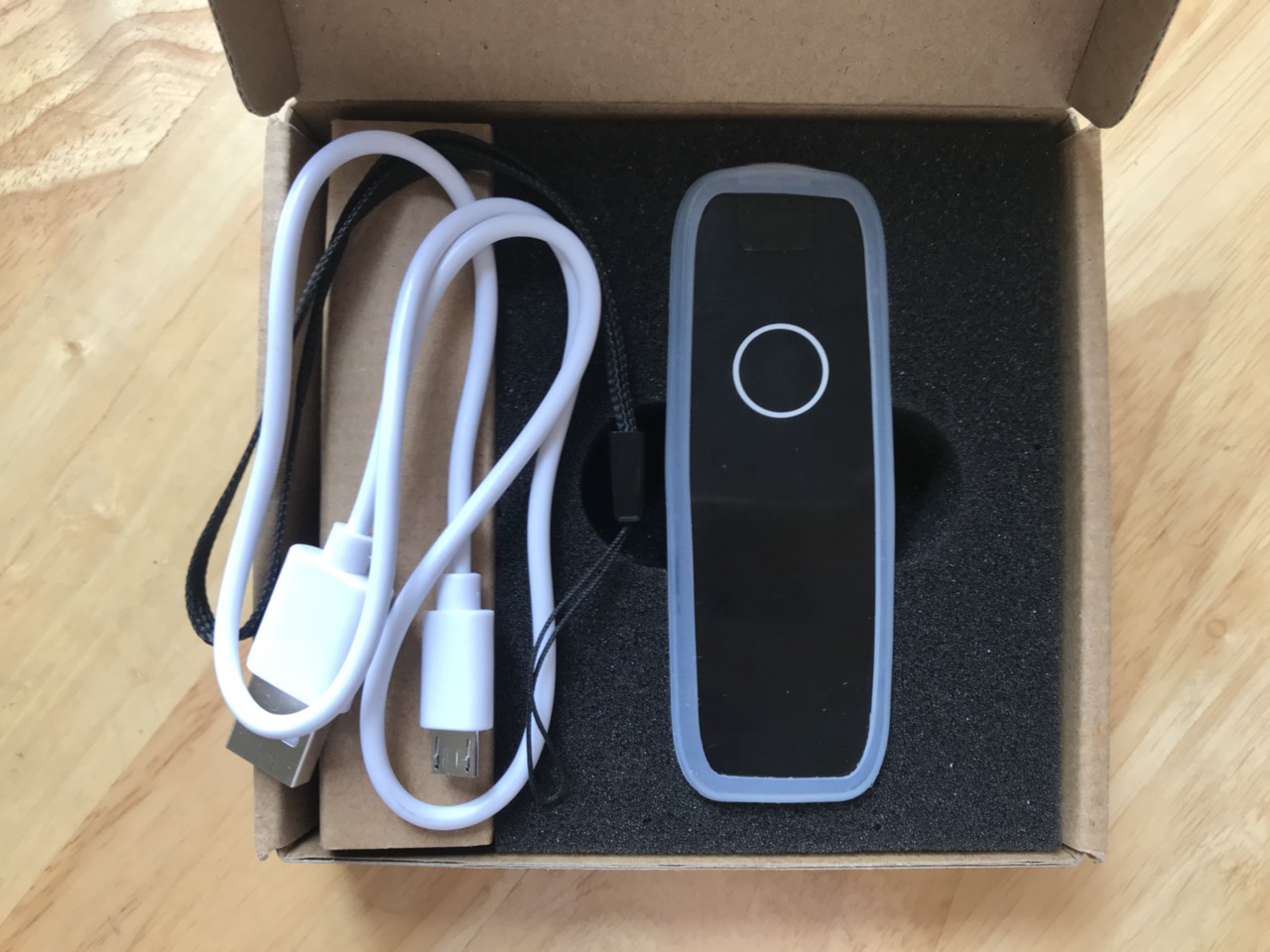 Máy Quét Mã Vạch Không Dây Kết Nối Bluetooth HM-300, Barcode Scanner for iOS, Android, Window OS