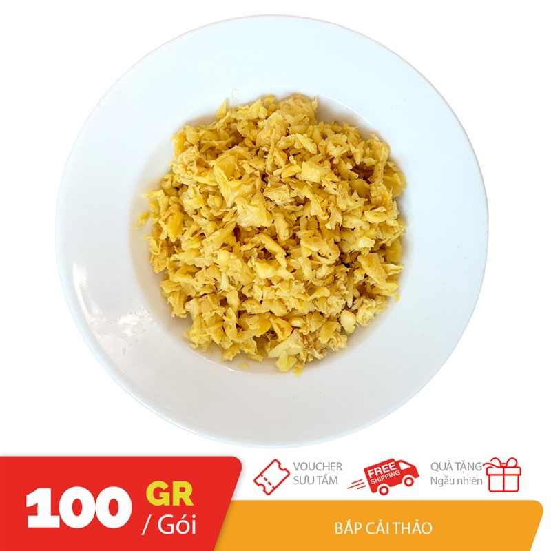 Túi 100gr cải bắp thảo nguyên liệu nấu hủ tiếu nam vang cực ngon