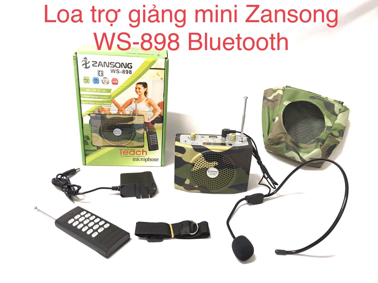Loa trợ giảng mini ZanSong ws-898 Bluetooth