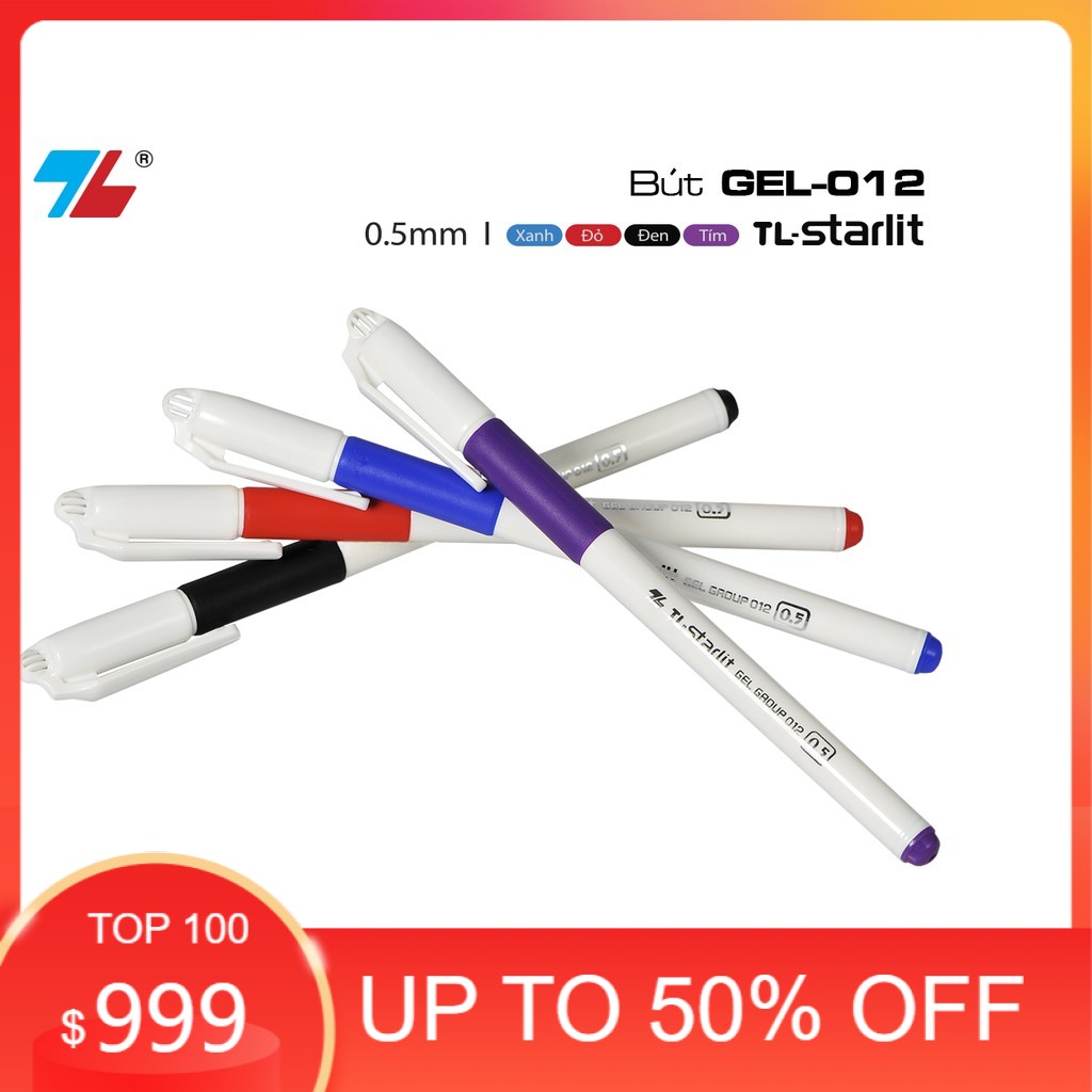 10 chiếc bút gel thiên long 012
