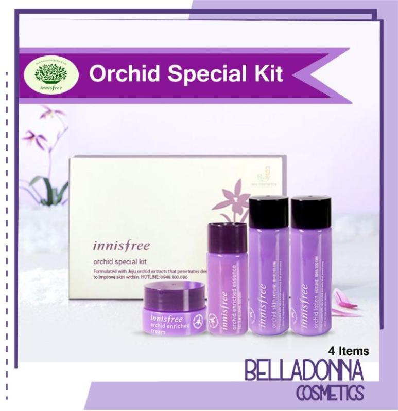 Kit dưỡng da toàn diện, dưỡng trắng, chống lão hóa  Innisfree Jeju Orchid Special Kit [4 Items] nhập khẩu