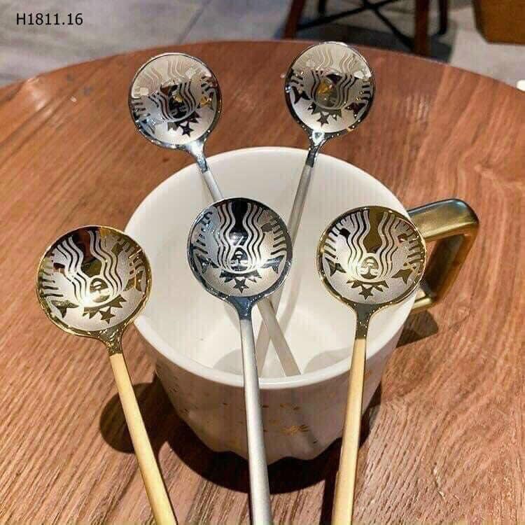 [ GIẢM NGAY 50%] SET 4 THÌA MUỖNG UỐNG CÀ PHÊ STARBUCK