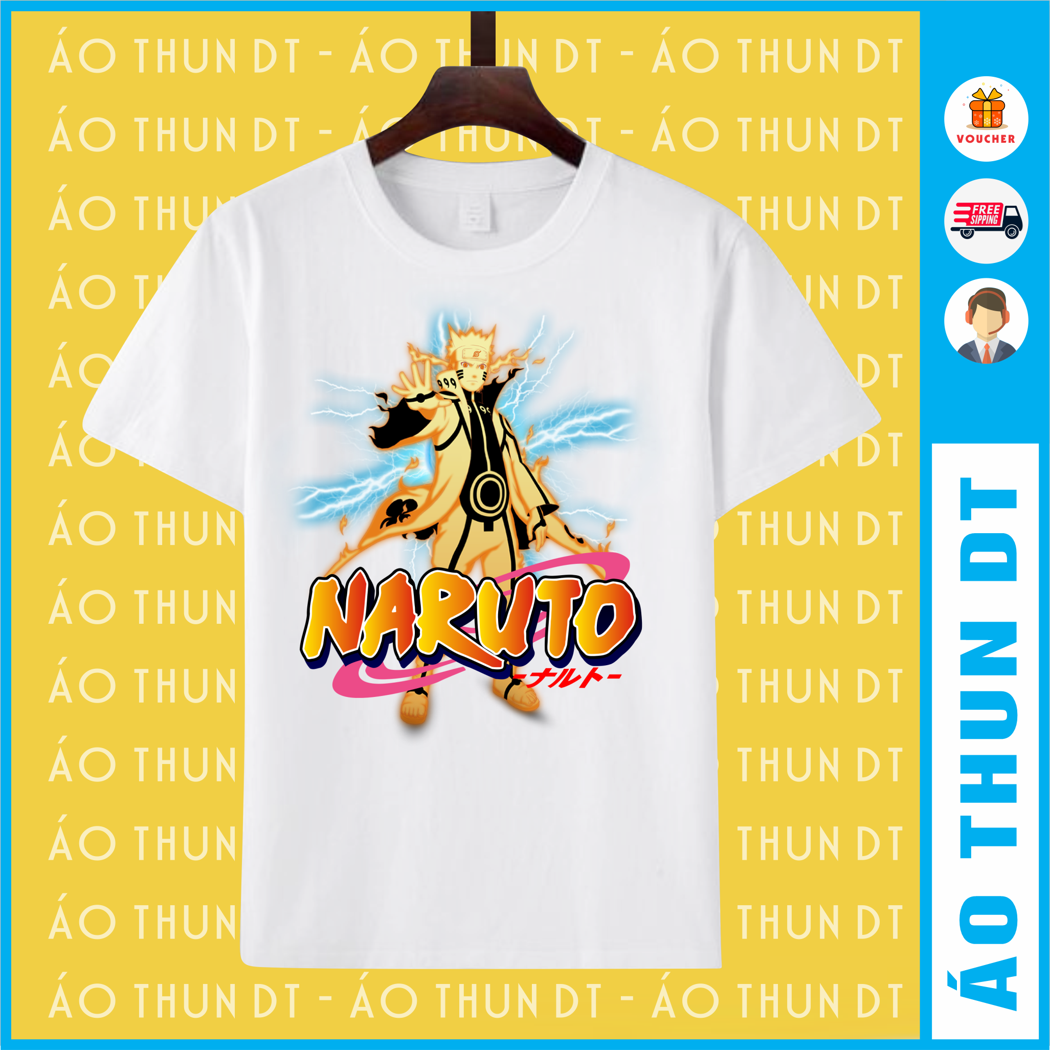 MẪU HOT - Áo thun Naruto Lục Đạo, Hiền Nhân
