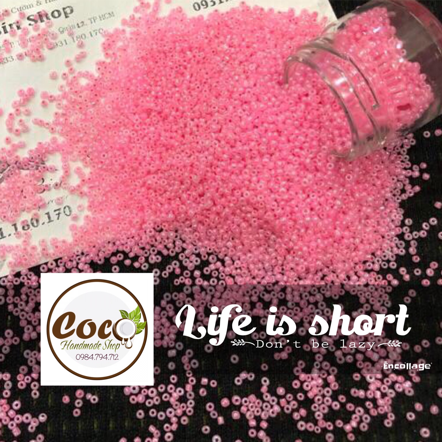 [HCM]100gr Hạt Cườm Tấm Nhí 2mm