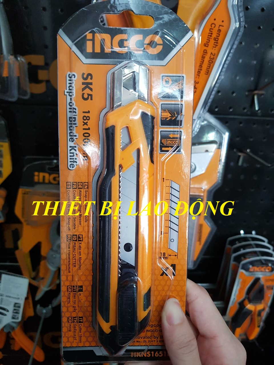 173mm Dao rọc giấy INGCO HKNS16518