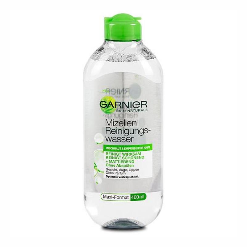 Nước Tẩy Trang Cho Da Hỗn Hợp Nhạy Cảm Garnier Skin Active Solution Micellaire Cleansing Water 400ml cao cấp