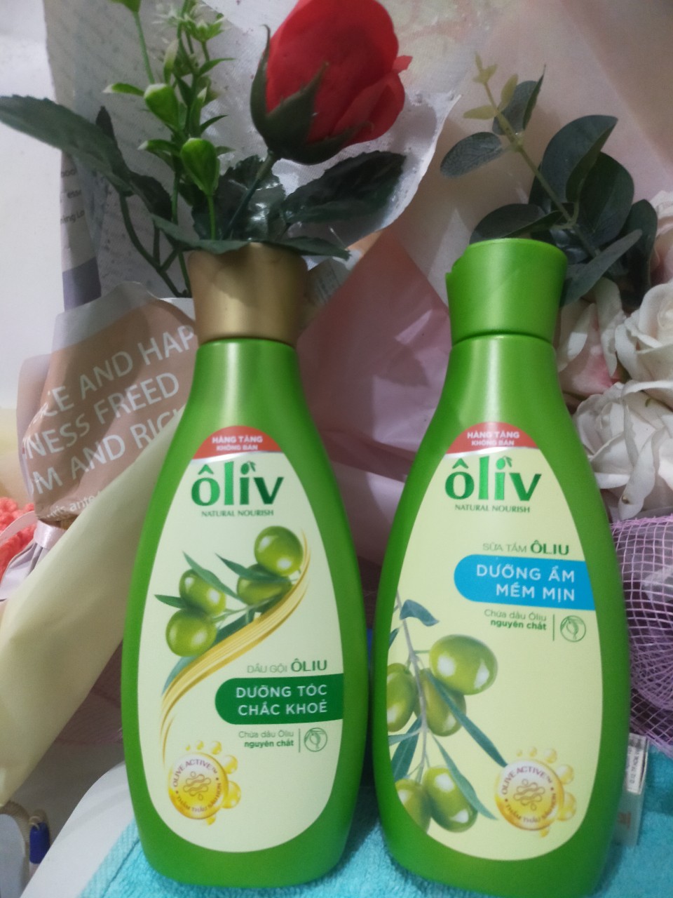 Combo dấu gội sữa tắm oliv 165ml