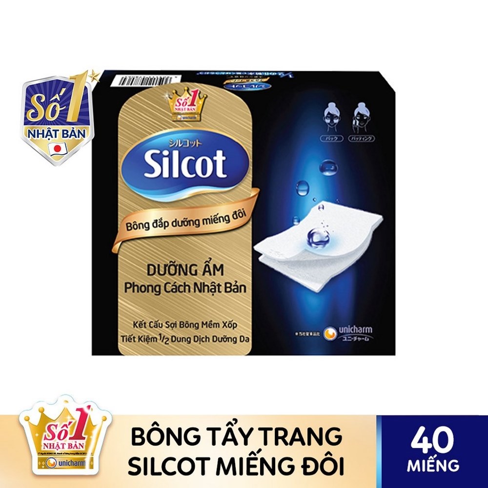 Bông trang điểm Silcot miếng đôi 40-1807