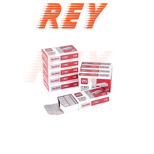 Combo 5 hộp kim bấm thông dụng số 10 deli 0010n