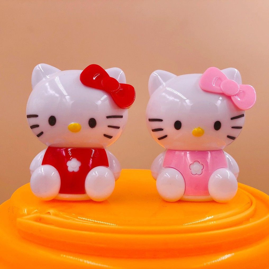 Cute Hello Kitty pencil sharpener set