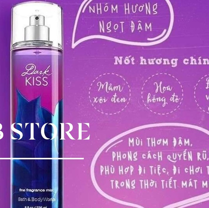 [HCM]XỊT BODY MIST Bath & Body Work 236ml