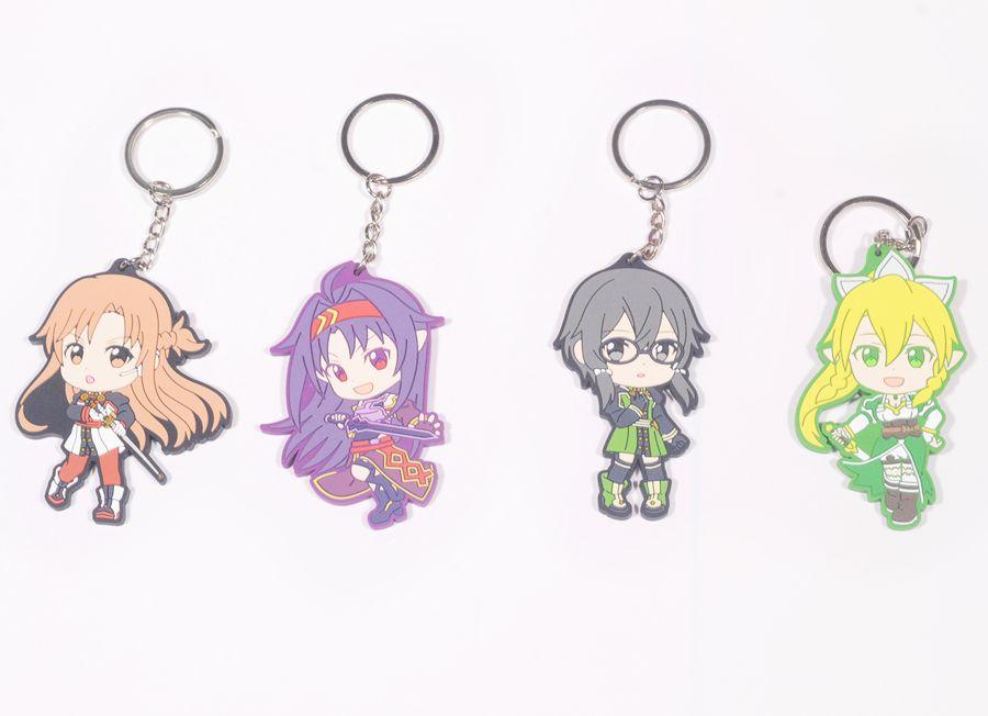 [thanh lý bán lỗ] Móc khóa Anime Chibi cao su - Sword Art Online [PKA] [KS18]