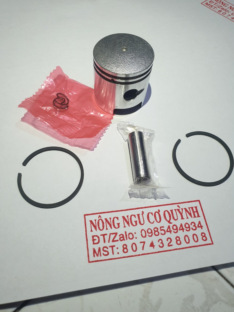 Bộ piston/ pittong/ bít tông máy cắt cỏ 30 ly - 31 ly