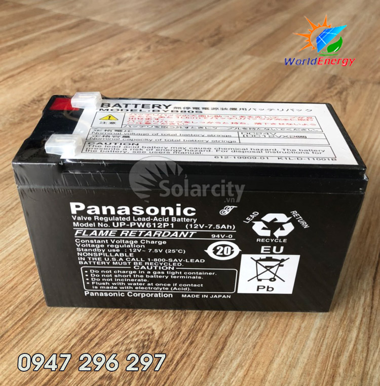 Bình ắc quy Panasonic 12V-7.5A