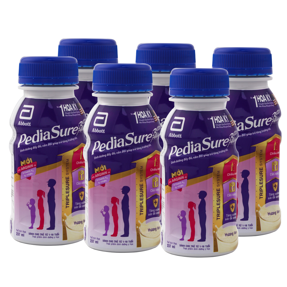 Sữa pha sẵn Abbott pediasure  237ml lốc 6 chai