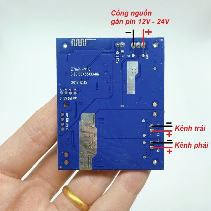 Mạch Bluetooth ATS2825 4.2 khuếch đại TPA3130 (2 x 15W)