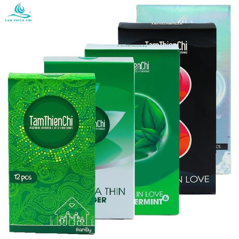 Bao cao su Tâm Thiện Chí TTC Combo 5 dòng sản phẩm tổng có 58 chiếc