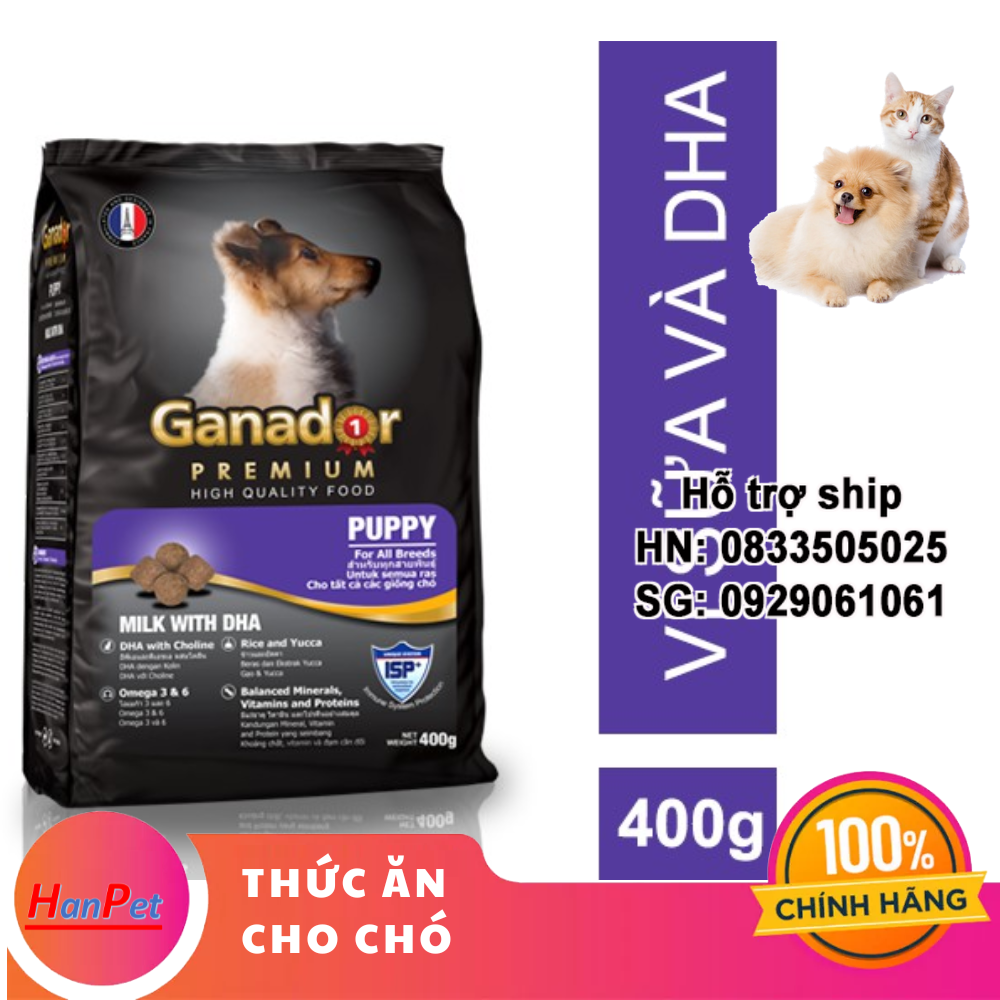 Hanpet - Bao 20kg GANADOR Thức ăn chó dạng hạt cao cấp cho chó mọi lứa tuổi