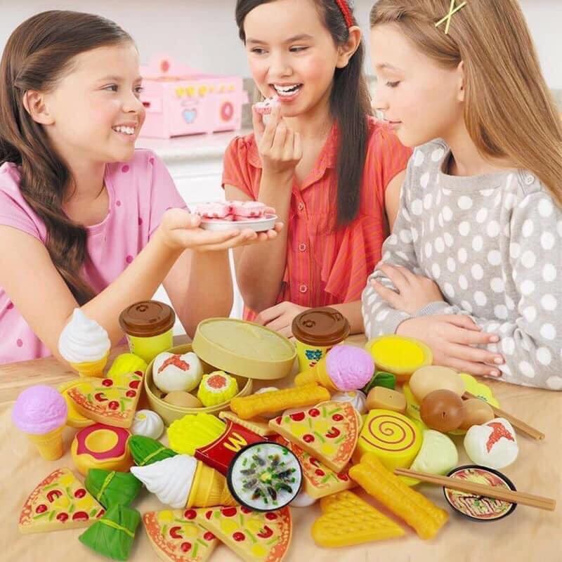 Bộ Đồ Chơi Nấu Ăn 84 Chi Tiết Cho Bé