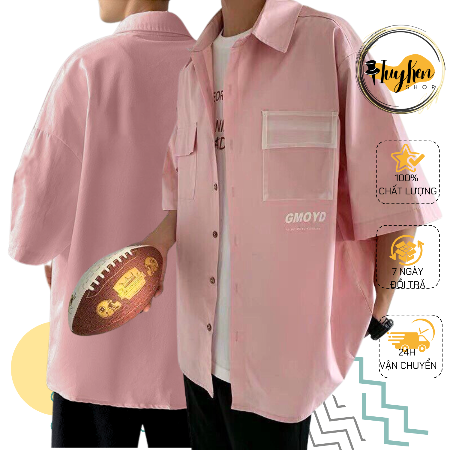Áo sơ mi nữ lụa mango Unisex tay lỡ phối túi trong cực hot