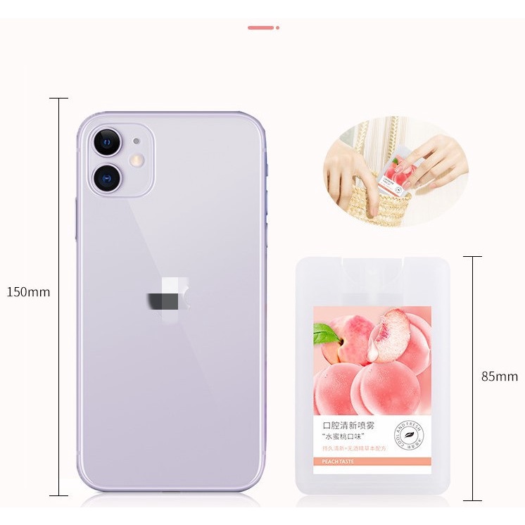 [Hoàn Tiền 15%] Xịt Thơm Miệng Mùi Bạc Hà Mùi Đào thơm mát 20ML