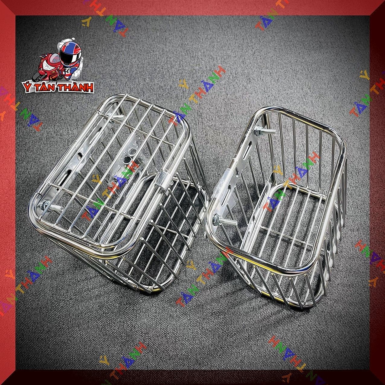 Rổ inox mini cho xe wave nhỏ,wave lớn MS16