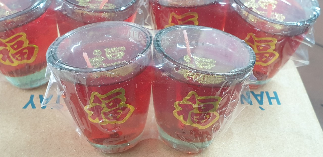 Đèn cầy ly rượu bầu