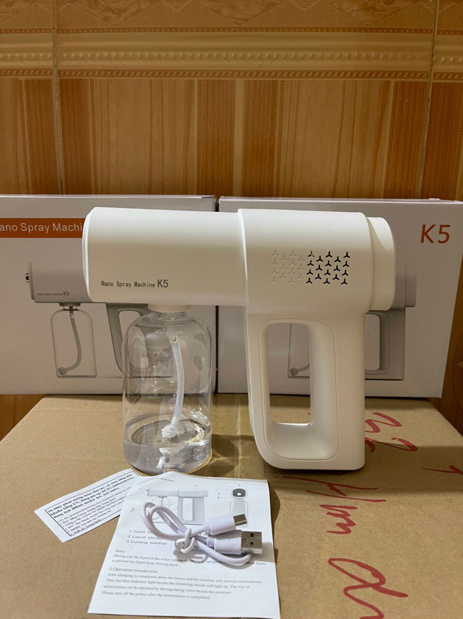 Máy phun xịt khuẩn nano cồn K5