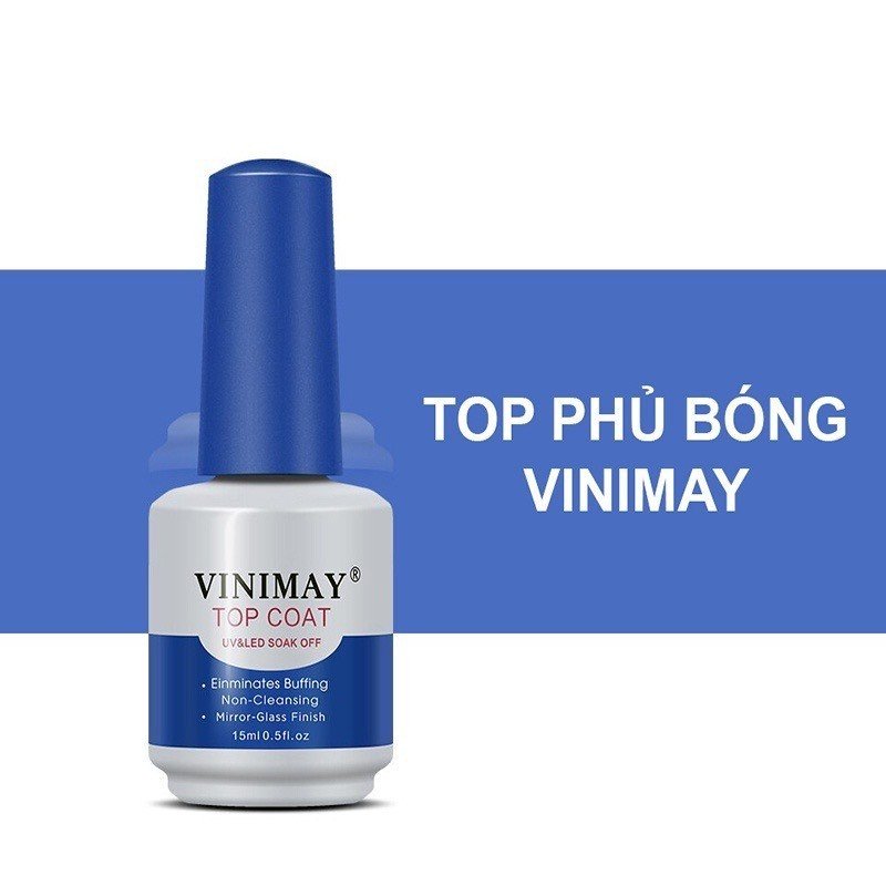 Sơn gel Vinimay Base Top coat Cứng móng , top kim cương