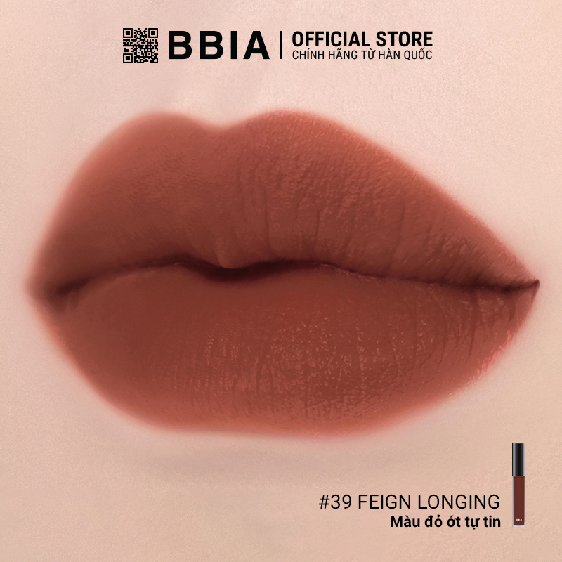[Version 8] Son kem lì bền màu, mịn như nhung BBIA Last Velvet Lip Tint 5g
