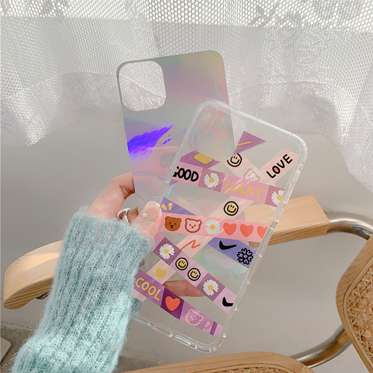 Ốp Lưng Silicon Chống Sốc Lucky Bear ( Kèm Miếng Phản Quang )