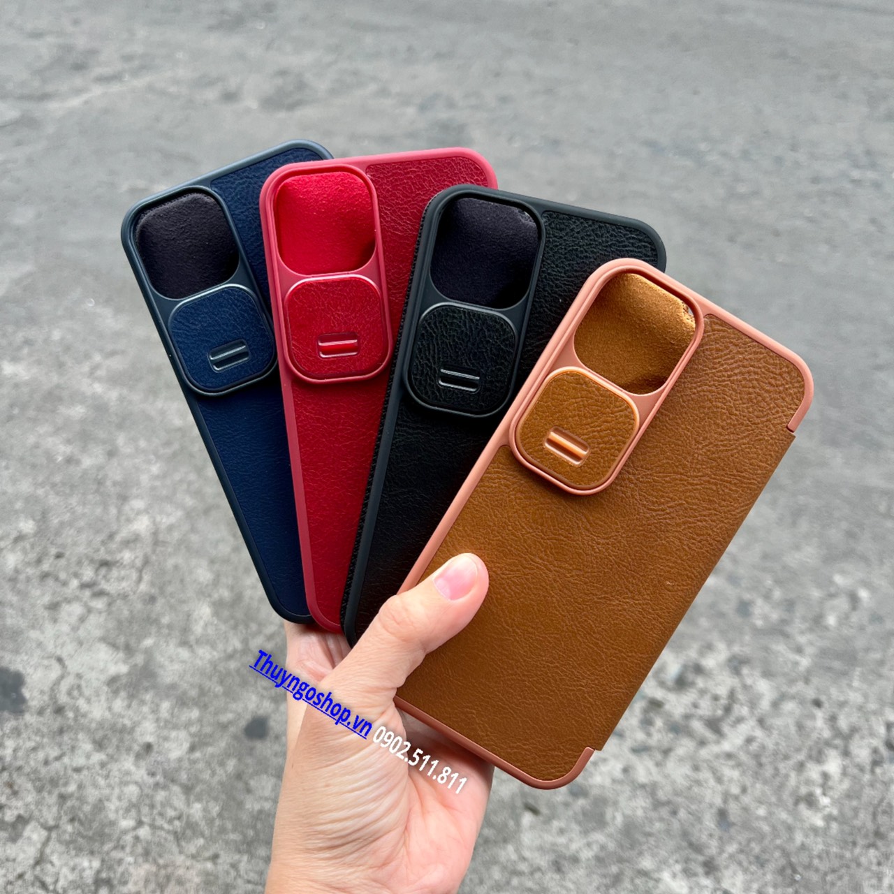 Bao da nắp gập Iphone 13 - Iphone 13 Pro Max chính hãng Nillkin