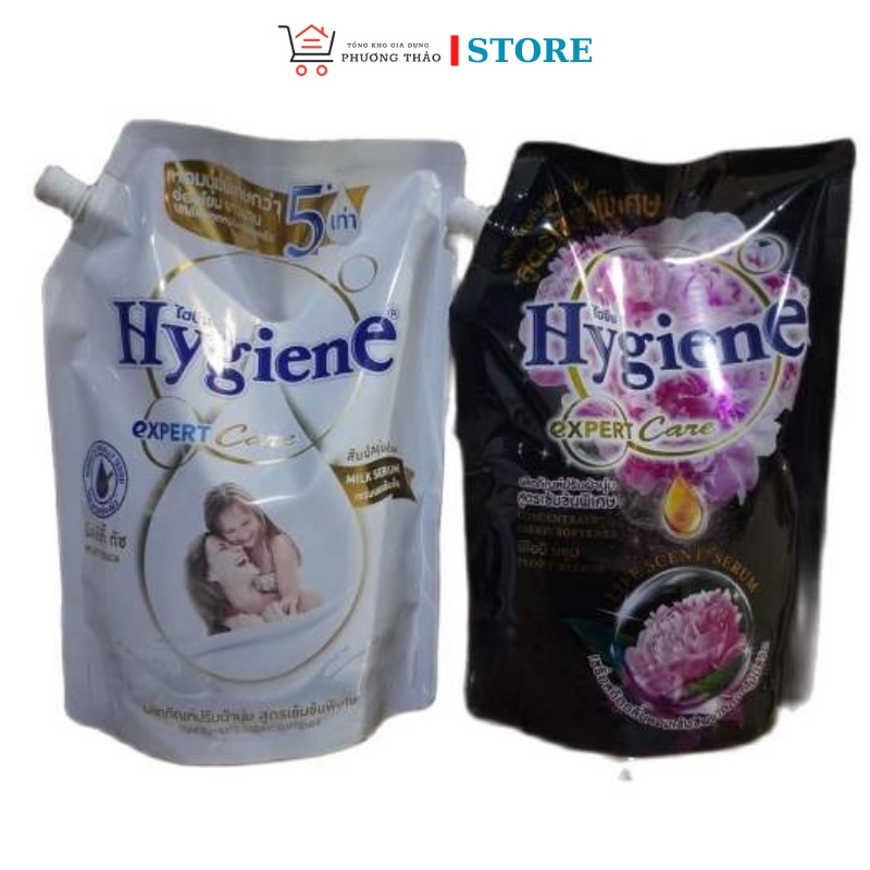 [Thơm Lâu]NƯỚC XẢ ĐẬM ĐẶC SIÊU THƠM THÁI LAN HYGIENE TÚI 1.2L (có vòi)