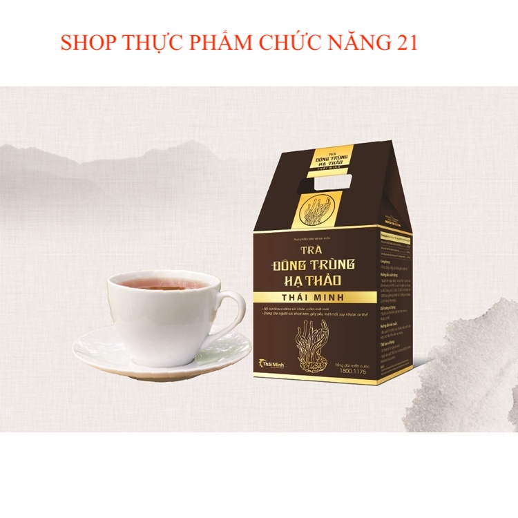 Trà Đông Trùng Hạ Thảo Thái Minh (Hộp 20 gói trà túi lọc)