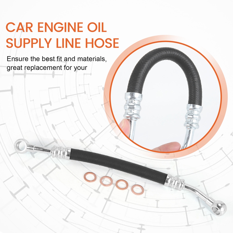 Engine Vanos Oil Line with 4 Rings 11361705532 for BMW E36 E46 E39 E60 X3 X5 Z4