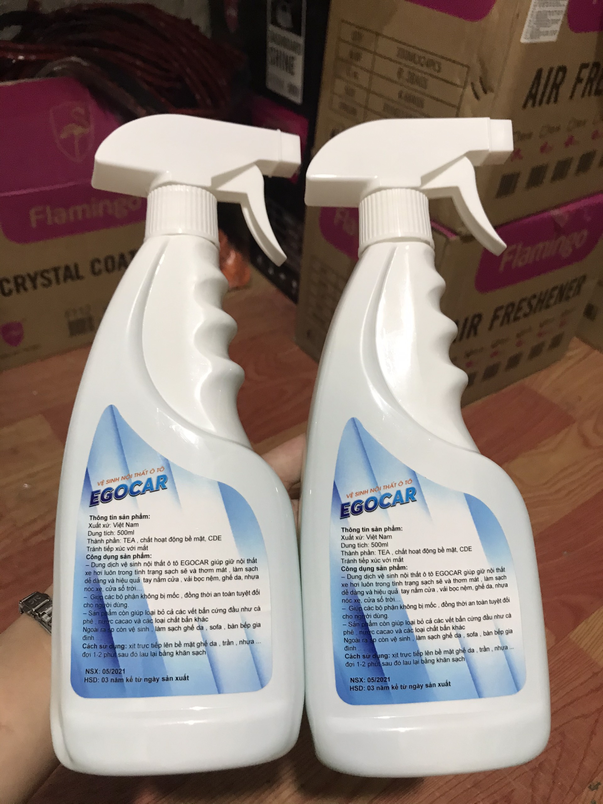 DUNG DỊCH VỆ SINH NỘI THẤT Ô TÔ EGOCAR 500ml