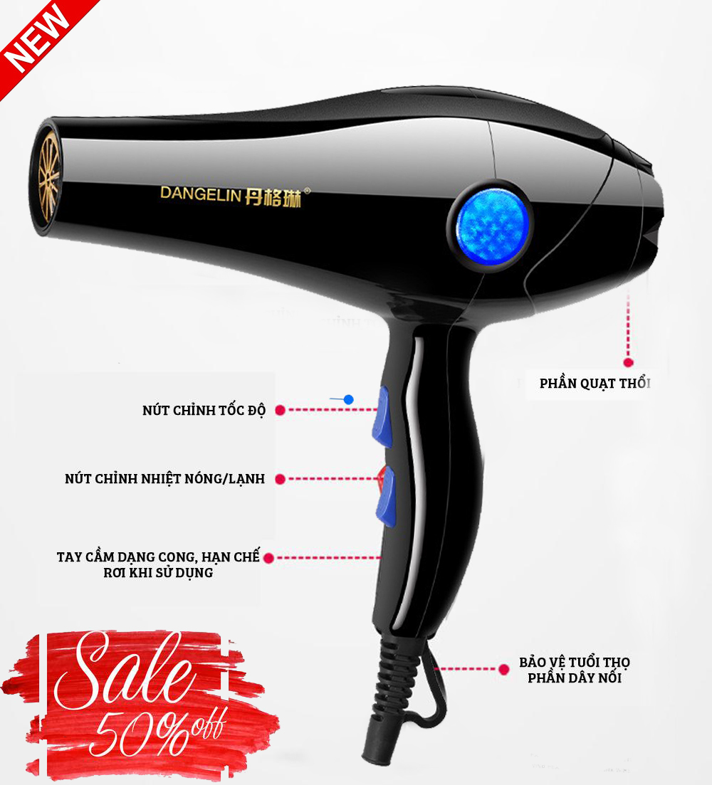 Máy Sấy Tóc 2000W - máy sấy tóc mini - máy sấy tóc 2 chiều nóng lạnh - máy sấy tóc tạo kiểu