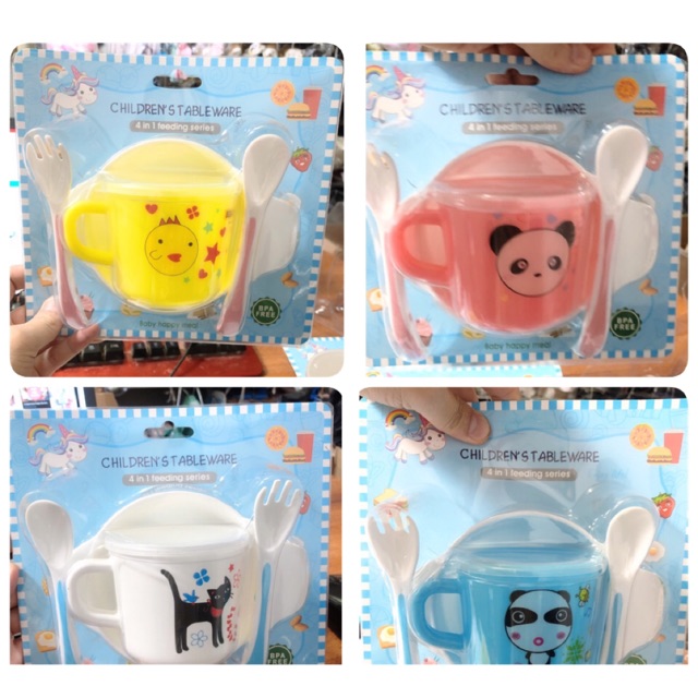 Bộ Bát Ăn Dặm 4 Món