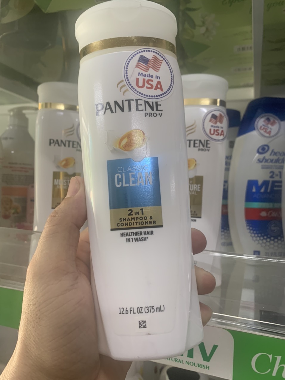 Dầu gội xả pantene classic clean 2in1 - mỹ - 375ml