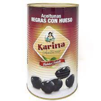 Trái Olive đen nguyên hạt hiệu Karina 4300g